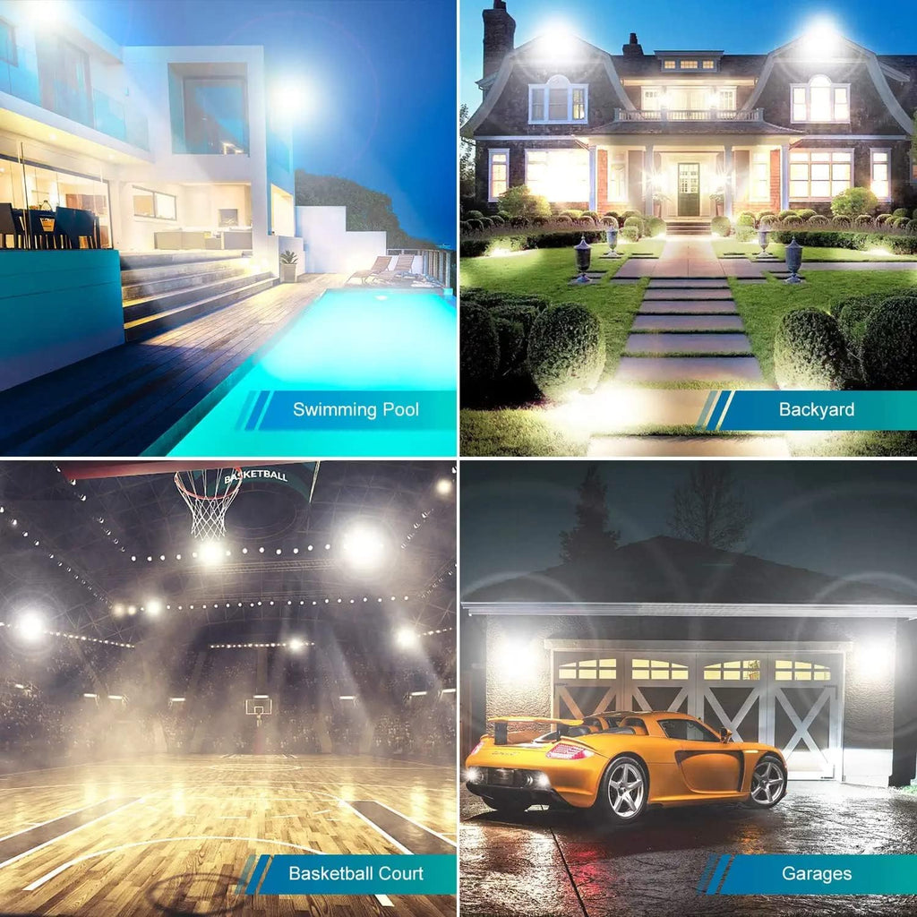 500W LED Flood Light Super Bright 58,500LM Daylight 5000K IP66 Waterproof Security Outdoor LED Arena Lights,Commercial Lighting Floodlight for Backyard|Court|Stadium|Fields